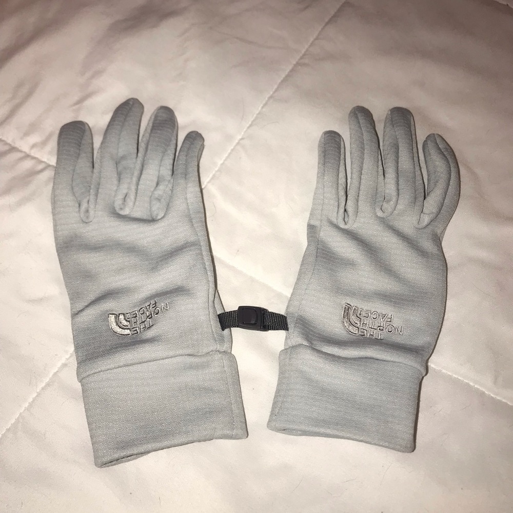 The North Face gloves, gray, small